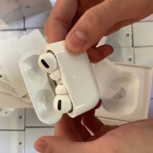 White Apple AirPods Pro